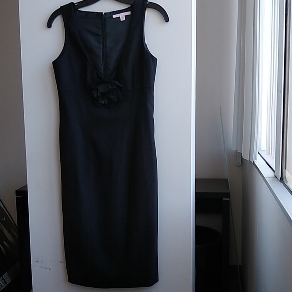 Rebecca Taylor sleeveless black wool crepe dress 4